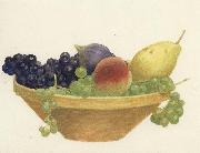 Joseph E.Southall Study of a Bowl of Fruit painting